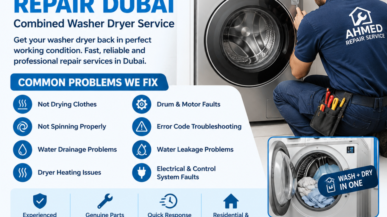 Washer Dryer Repair Dubai – Combined Washer Dryer Service